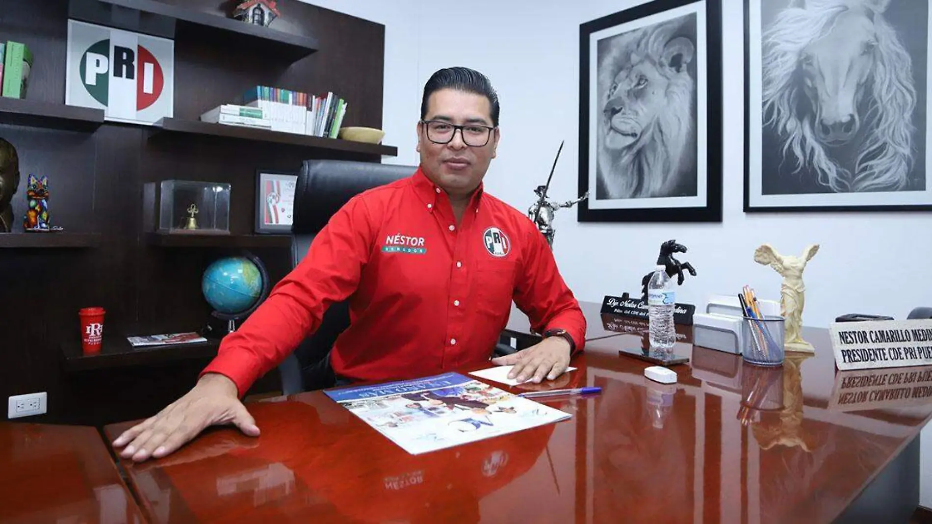 Néstor Camarillo Medina, dirigente estatal del PRI en Puebla